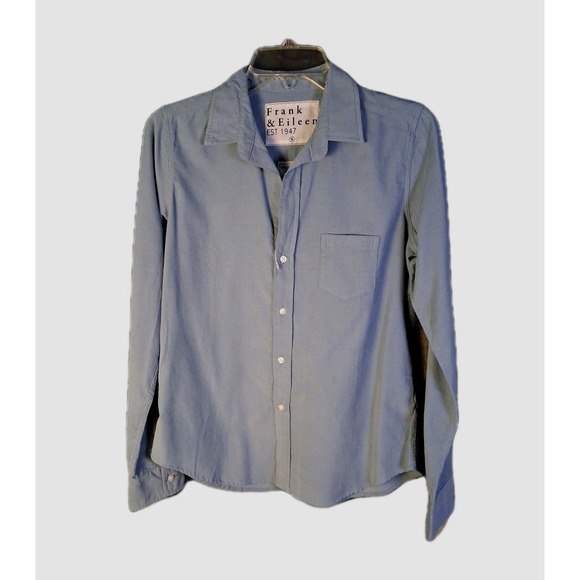 Frank & Eileen Tops - NWOT FRANK & EILEEN Womens Size Small Barry Corduroy Blue Long Sleeve Shirt $258